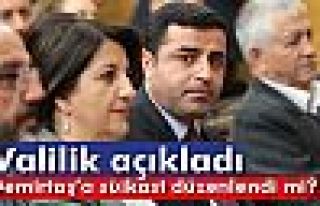 Valilik, Demirtaş’a suikast iddialarını yalanladı