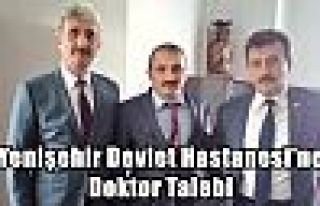 Yenişehir Devlet Hastanesi'ne Doktor Talebi