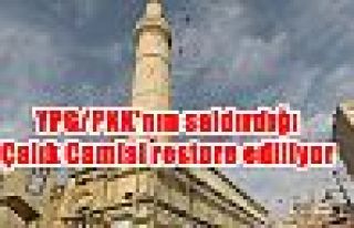 YPG/PKK'nın saldırdığı Çalık Camisi restore...