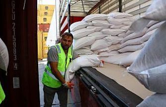 Ukrayna'dan Tekirdağ'a getirilen gıda ürünleri gemiyle Afrika ve Uzak Doğu ülkelerine gönderiliyor