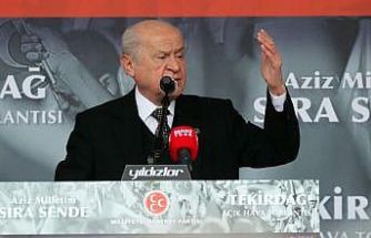MHP Genel Başkanı Bahçeli, Tekirdağ mitinginde konuştu: (1)