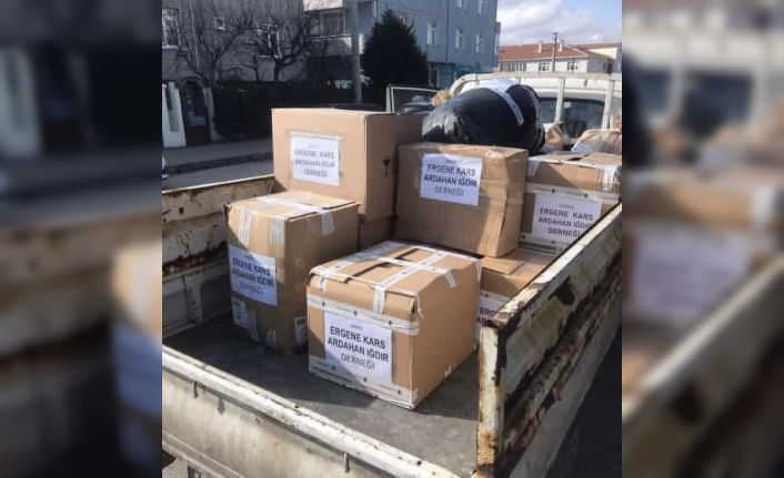 Almanya ve Bulgaristan'da toplanan yardım malzemeleri deprem bölgesine gönderiliyor